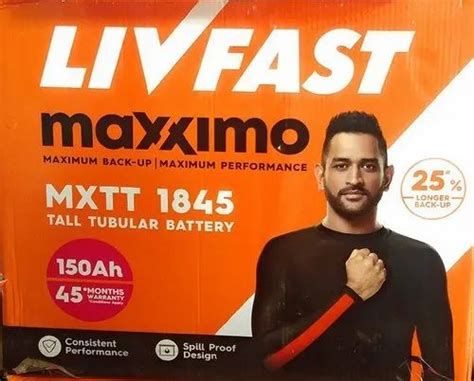 Livfast Maxximo Mxtt Battery V Ah At Rs