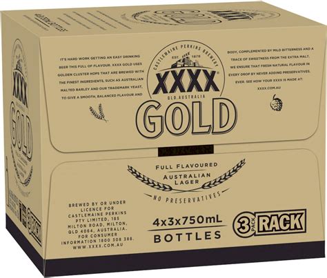 Xxxx Gold Rack Pk Bottle 750ml First Choice Liquor Market