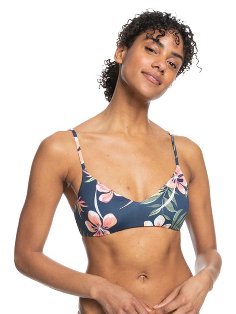 Roxy Into The Sun Triangle Bikini Top For Women Roxy
