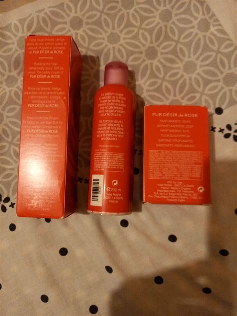 Lot Pur D Sir De Rose Yves Rocher Eau De Toilette Ml Savon Gel