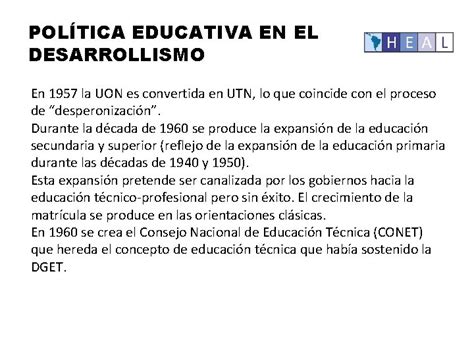 Clase Desarrollismo Historia De La Educacin Argentina Y