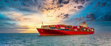 Container Cargo Ship Global Business Import Export Commerce Trade