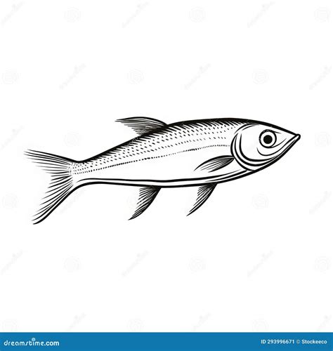 Algeapunk Scientific Illustration of Sardine Fish Stock Illustration ...