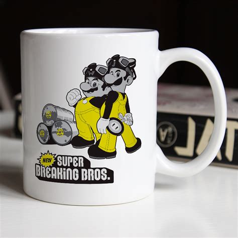 Caneca Super Breaking Bros Mario E Luigi Breaking Bad Cd Toyshow Tudo De Marvel Dc Netflix