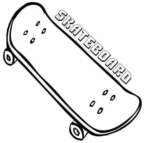 Lustiges Skateboard Ausmalbilder Kostenlos Herunterladen Ausdrucken