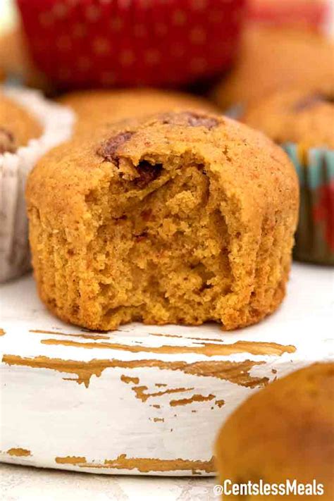 Pumpkin Chocolate Chip Muffins Fall Inspired Muffin Recipe The Shortcut Kitchen