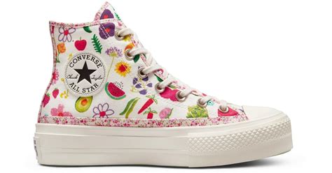 Converse Chuck Taylor All Star Lift Platform Fruits & Florals | Lyst