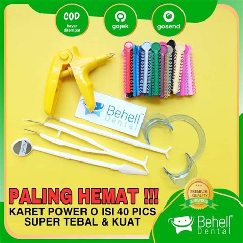 Jual Paket 1 Alat Ganti Karet Praktis Isi Sonde Pinset Behel Kaca