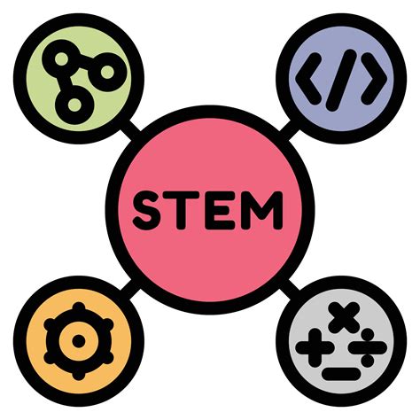 Stem Icon Line Vector Illustration Education Technology 13706741