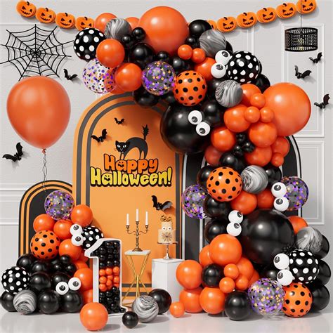 Amazon Bonropin 152pcs Halloween Balloon Garland Arch Kit With