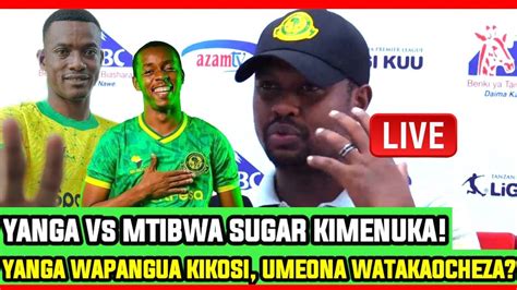 Live YAMETIMIAA UMEONA MAJINA YA KIKOSI CHA YANGA KITAKACHOCHEZA