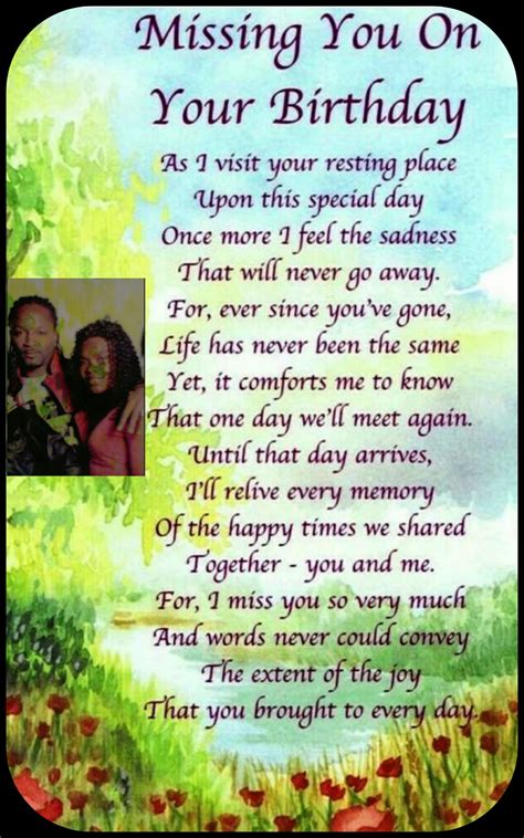 Happy Birthday In Heaven Brother Poem