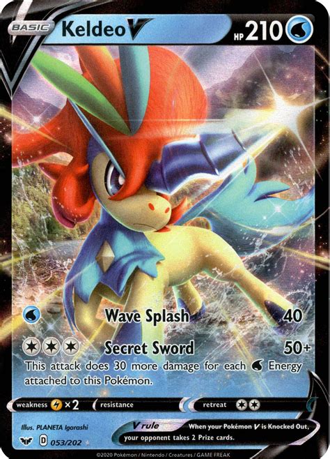 Keldeo V 53202 Sword And Shield Card Cavern Trading Cards Llc