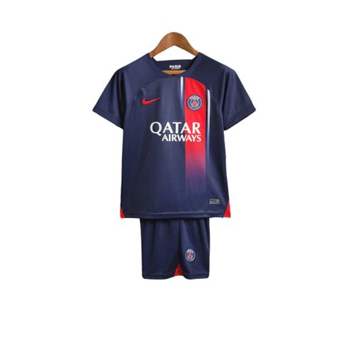 Kit Infantil Paris Saint Germain Psg Home Camisa Short Jordan