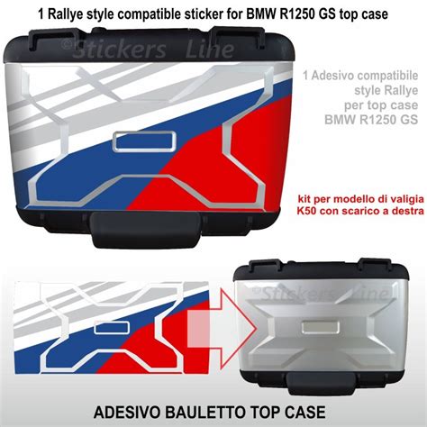 Adesivo Top Case Bmw R Gs Rallye R Gs Bauletto K Compatibile Gs