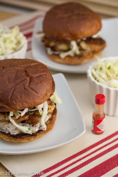 Crispy Fish Sandwiches With Coleslaw And Homemade Tartar Sauce Big