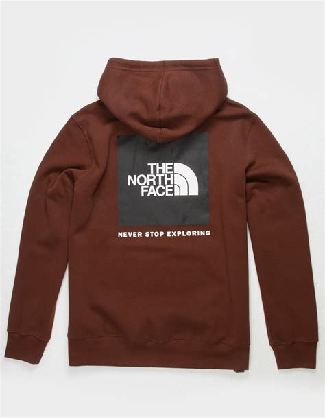 The North Face Box Nse Mens Hoodie Brown Tillys