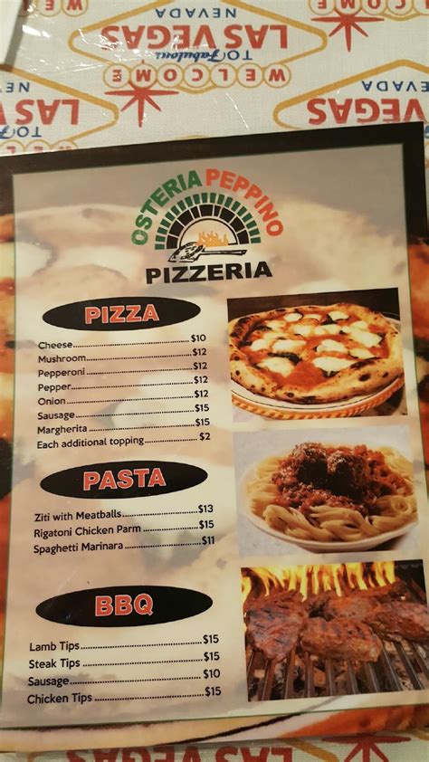 Menu At Osteria Peppino Pizzeria Topsfield