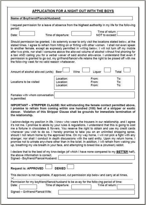 Best Friend Application Girlfriend Application Application Form