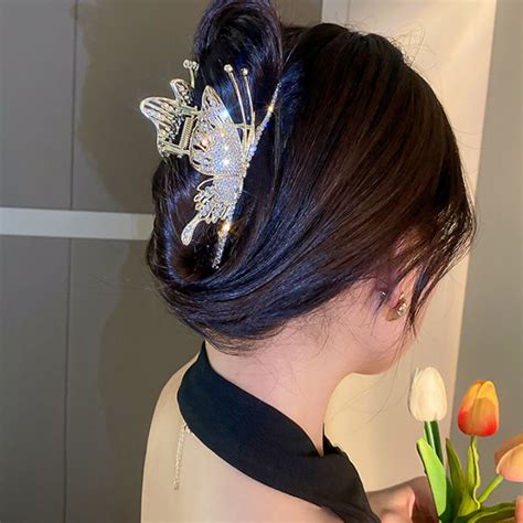 Maidu Jewelry Butterfly Hair Clip For Women Latest Metal Grasp Folder