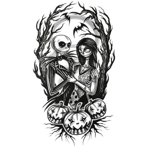 Tatuaż na halloween szkieleton Tattooland pl