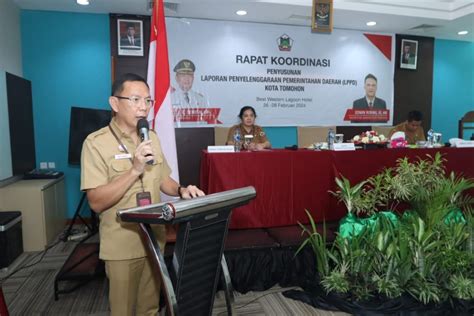 Ods Mandagi Buka Rakor Penyusunan Lppd Kota Tomohon Fajar Manado