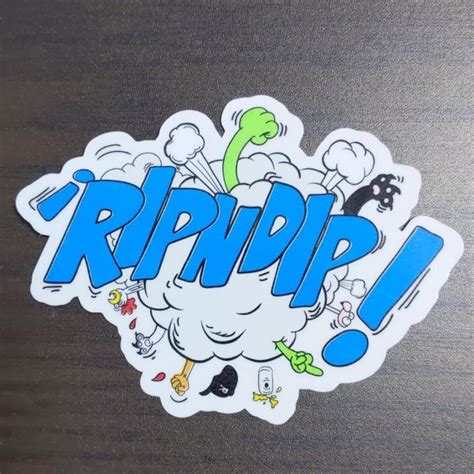 【rp 1】rip N Dip Skateboard Sticker リップンディップ スケートボード ステッカー Rp 1mandearth Stickers 通販 Yahooショッピング