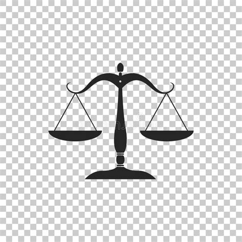 Scales Of Justice Icon Isolated On Transparent Background Court Of Law