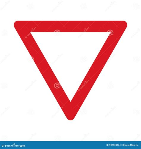 Cruzamento Com Uma Estrada Da Prioridade Ilustração do Vetor - Ilustração de sinal, mapa: 90793016