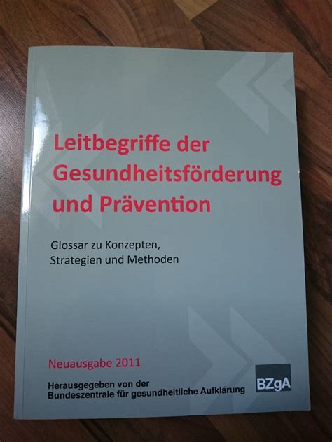 ISBN 9783929798449 Leitbegriffe der Gesundheitsförderung und