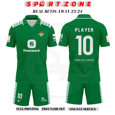 Jual Jersey Baju Bola Real Betis Away Free Nameset Full