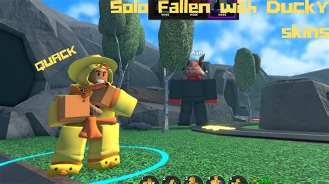 Solo Fallen Mode Using ONLY Ducky Skin TDS ROBLOX YouTube