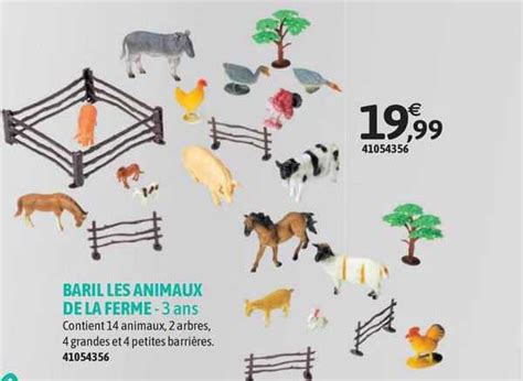 Promo Baril Les Animaux De La Ferme Chez Jou Club Icatalogue Fr