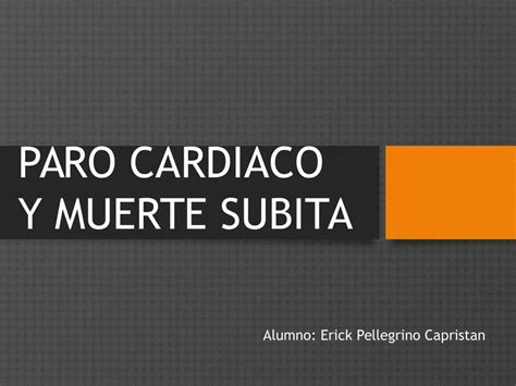 Muerte Subita Y Paro Cardiaco Medicina Partologica UDocz