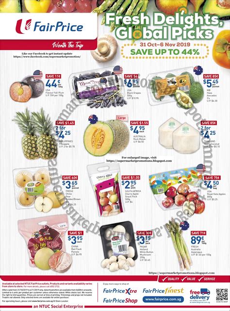 NTUC FairPrice International Fruits Vegetable Promotion 31 October 06