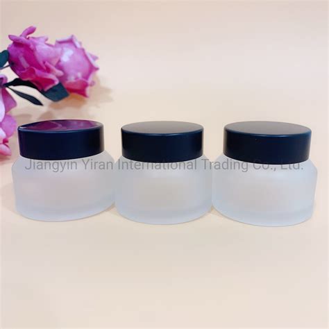 30g Ml Frosted Lotion Jar Matte Glass Jar For Cosmetics With Matte