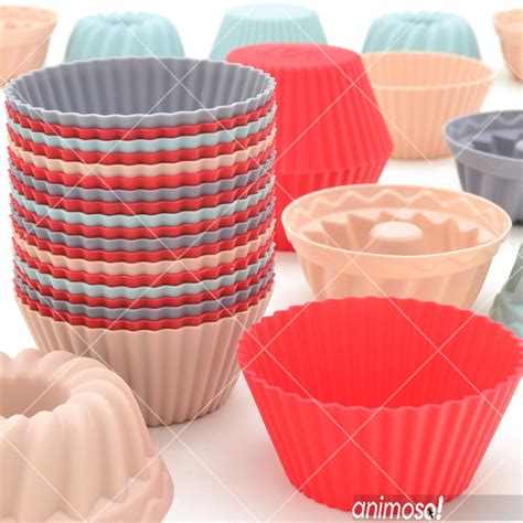 Forminha De Silicone Cupcake Mini Forma Silicone Doces Bolo Pudim