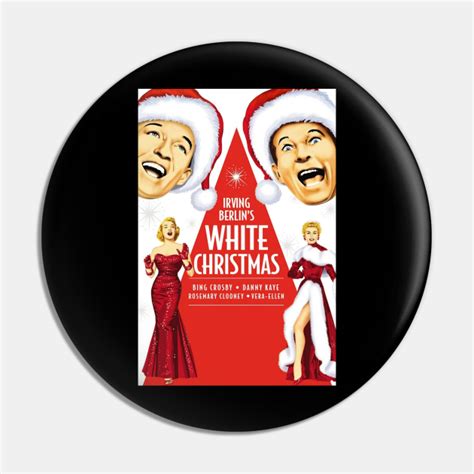 White Christmas Movie Poster - White Christmas - Pin | TeePublic