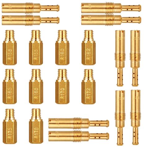 Buy 20 Pieces Carburettor Main Nozzle Slow Pilot Jet Kit Set For Keihin Oko Koso Pe Pwk