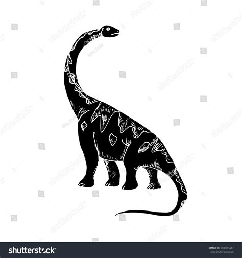 Long Neck Dinosaur SVG