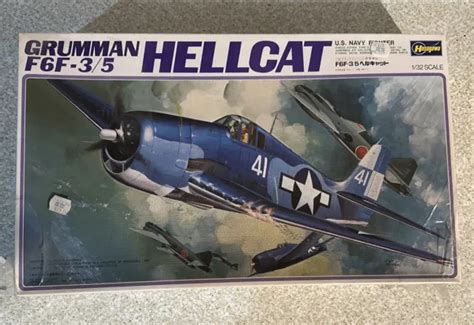 HASEGAWA GRUMMAN F6F 3 5 Hellcat Model Kit 1 32 Scale Sealed EUR 37