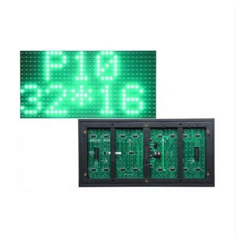 P10 Outdoor LED Display Panel Module 32x16 High Brightness Green