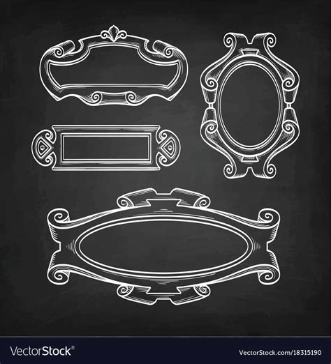 Drawn Chalkboard Frames