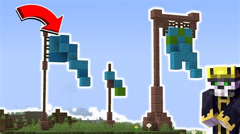 COMO CONSTRUIR 3 MODELOS DE BANDEIRA NO MINECRAFT / MINECRAFT BUILDS ...