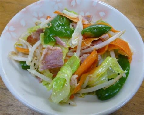 おばさんの料理教室no3074 野菜炒め おばさんの料理教室