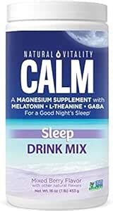 Amazon Natural Vitality Calm Sleep Magnesium Citrate With