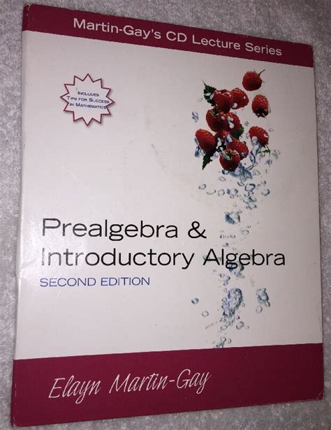 Prealgebra And Introductory Algebra By Elayn Martin Gay 2007 CD ROM