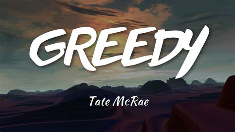 Greedy Tate Mcrae Lyric Video YouTube