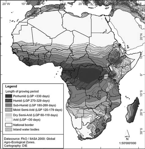 African Climate Zones Map