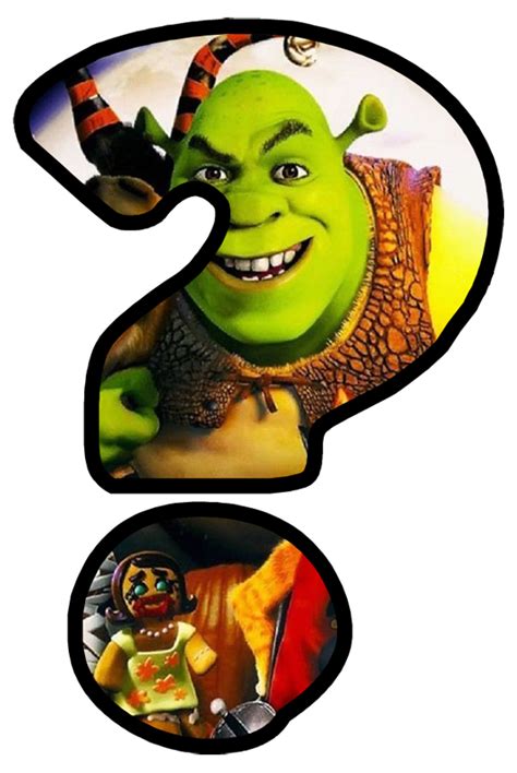 Zeichen Sign Symbol Fragezeichen Question Mark Shrek Der